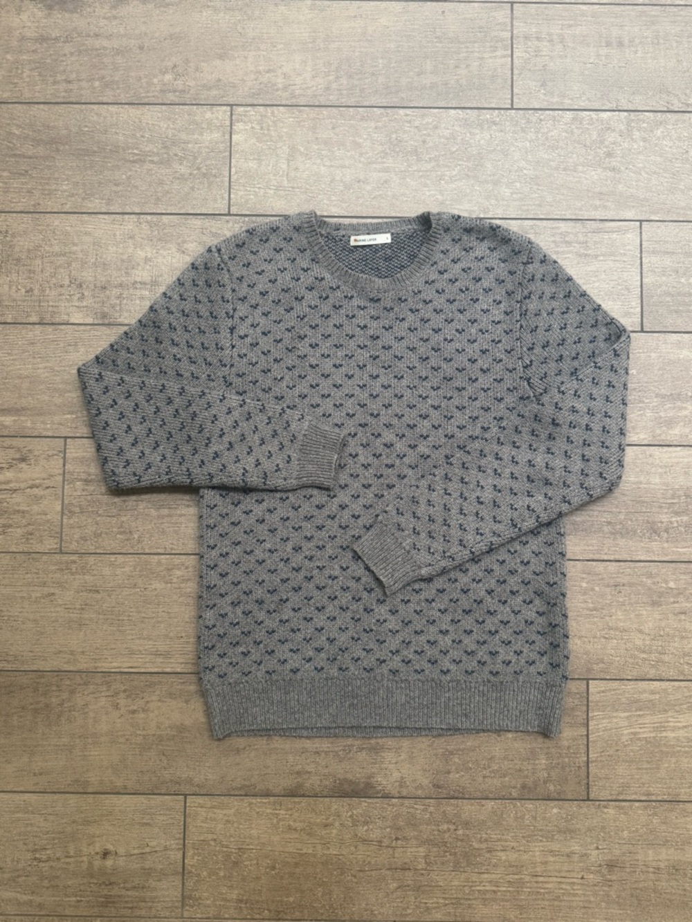 Marine Layer Nicholas Crewneck Wool Blend Sweater (Portobello)